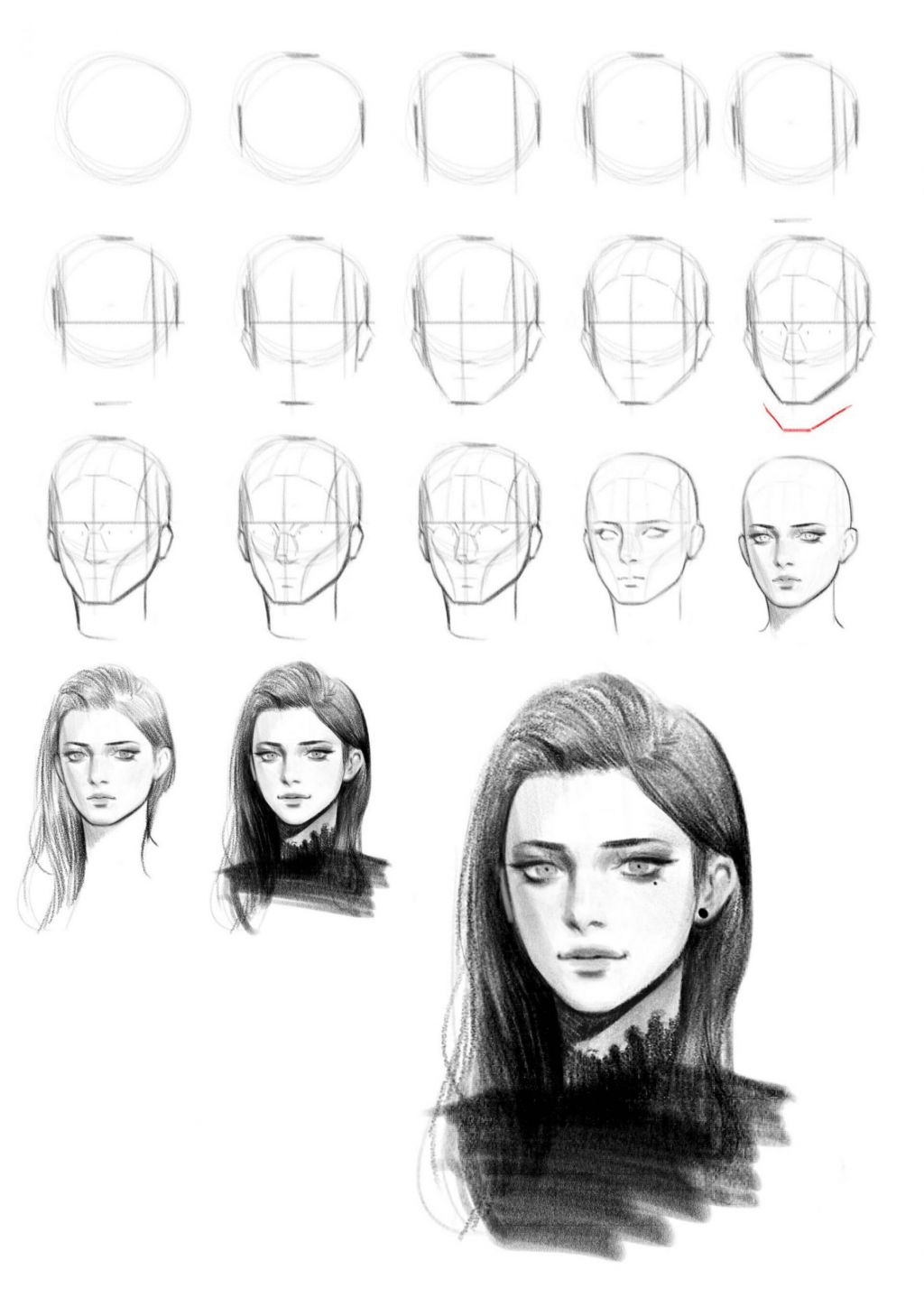 how-to-draw-a-face-in-steps-how-to-draw-tutorials