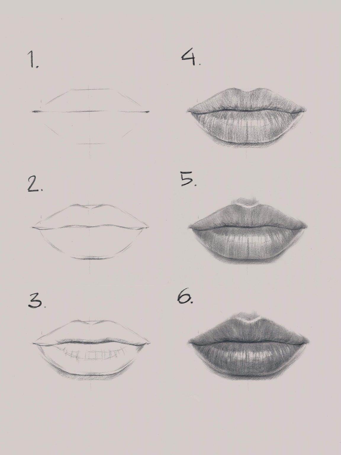 10 easy tutorials how to draw lips How To Draw Tutorials