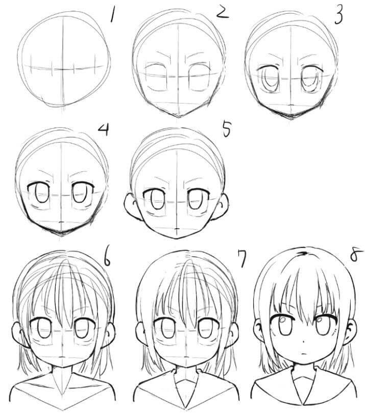 17 easy tutorials how to draw anime - How To Draw Tutorials