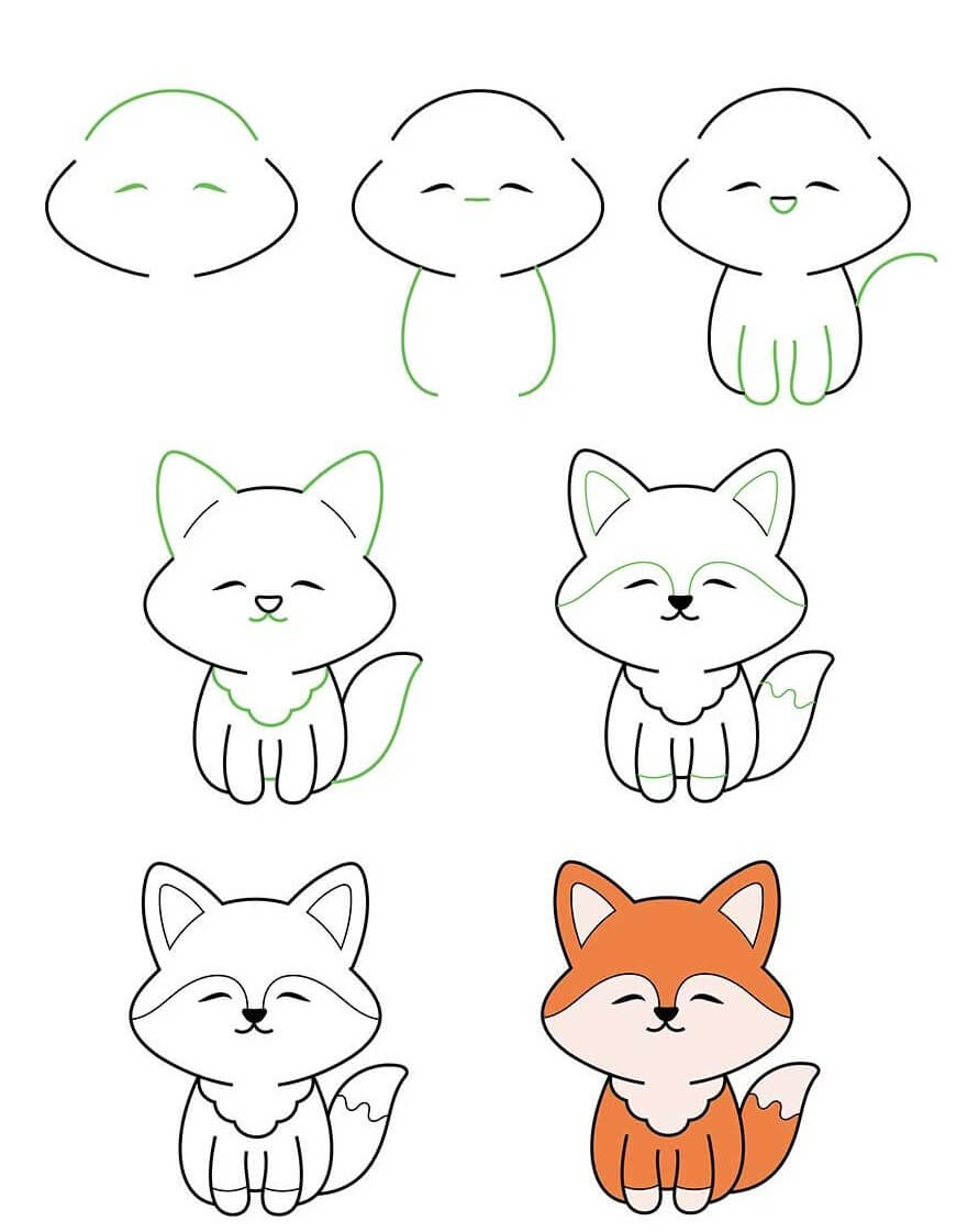 13 Easy Tutorials How To Draw Cute Animals - How To Draw Tutorials